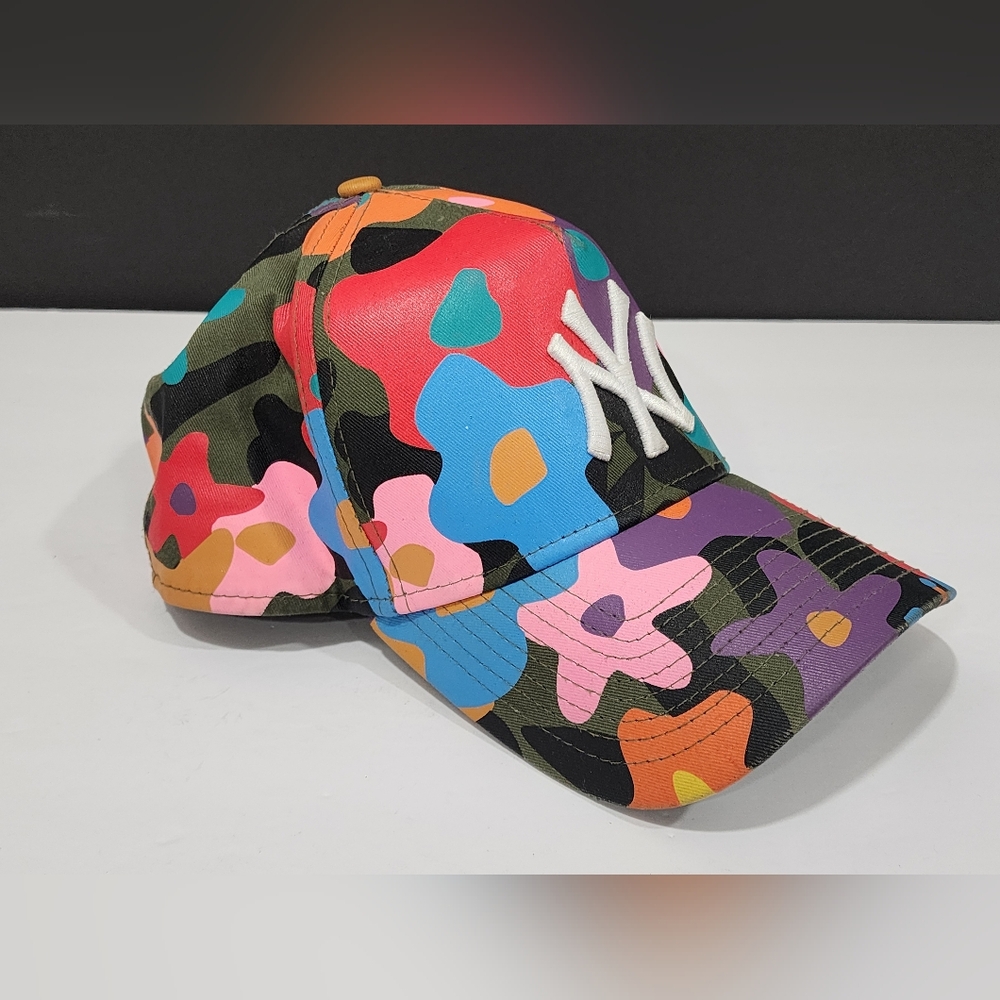 New Era 9FORTY New York Yankees Colorful Camouflage Cap NY Camo Hat - Picture 7 of 13
